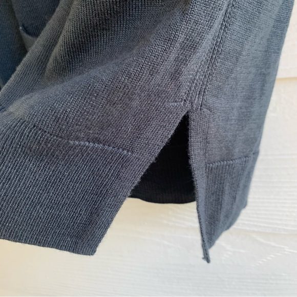 Banana Republic knit pullover sweater top size small crew neck dark gray - Picture 5 of 11